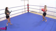 Boxing Babe Strip Down - 01